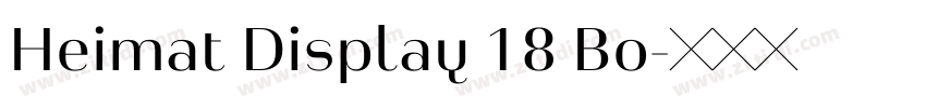 Heimat Display 18 Bo字体转换